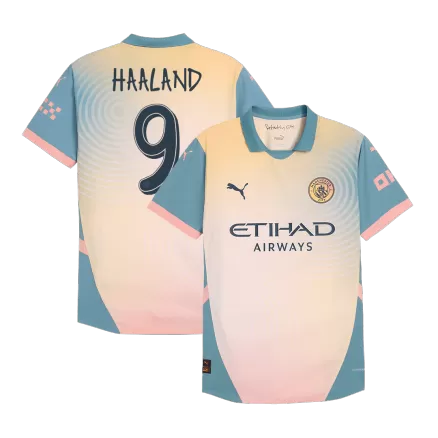 Manchester City HAALAND #9 Fourth Away Soccer Jersey Authentic 2024/25- Definitely City (UCL Edition) - gojersey