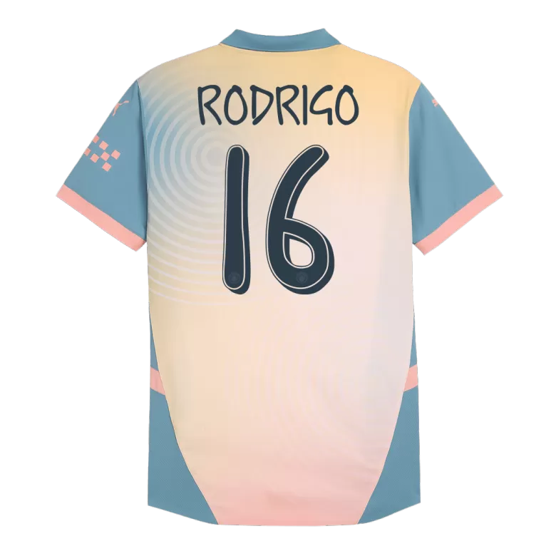 Manchester City RODRIGO #16 Fourth Away Soccer Jersey Authentic 2024/25- Definitely City (UCL Edition) - gojersey