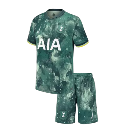 Tottenham Hotspur Third Away Soccer Jersey Kit 2024/25 Kids(Jersey+Shorts) - gojersey