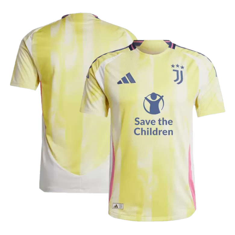 Juventus Away Soccer Jersey Authentic 2024/25- Save The Children Sponsor - gojersey