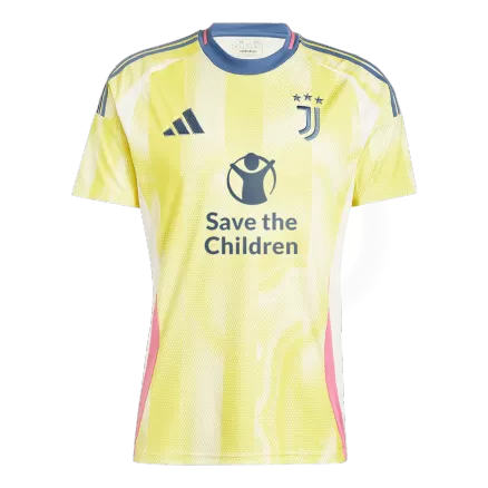 Juventus Away Soccer Jersey 2024/25- Save The Children Sponsor - gojersey