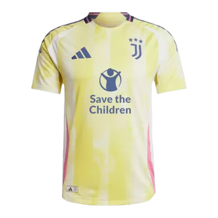 Juventus Away Soccer Jersey Authentic 2024/25- Save The Children Sponsor - gojersey