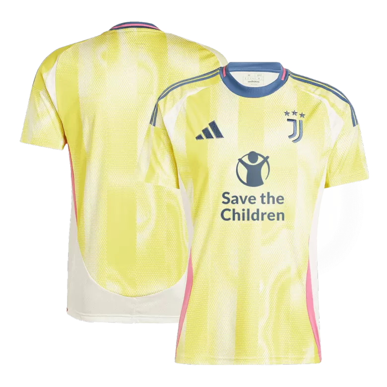 Juventus Away Soccer Jersey 2024/25- Save The Children Sponsor - gojersey