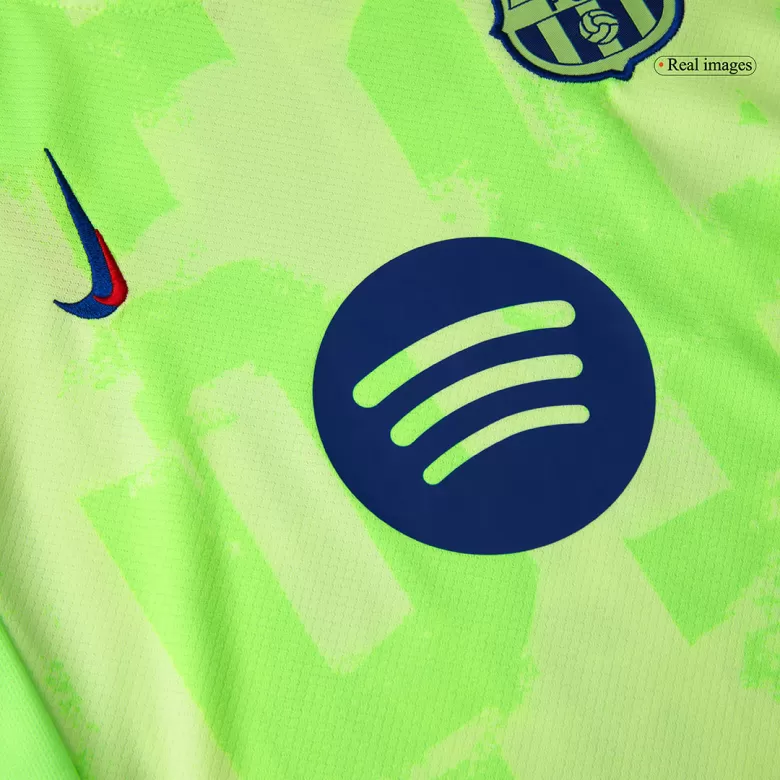 Barcelona Third Away Soccer Jersey Kit 2024/25 Kids(Jersey+Shorts+Socks) - UCL (Spotify Logo Without Text) - gojersey