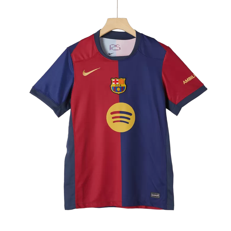 Barcelona Home Jersey 2024/25-Spotify Logo Without Text - gojersey