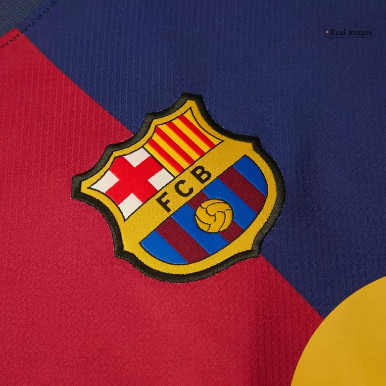 Barcelona Home Jersey 2024/25 - 125th Anniversary(Spotify Logo Without Text) - gojersey