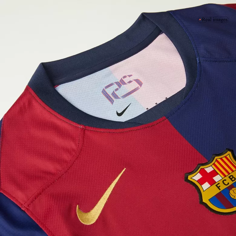 Barcelona Home Jersey 2024/25-Spotify Logo Without Text - gojersey