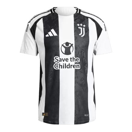 Juventus Home Soccer Jersey Authentic 2024/25- Save The Children Sponsor - gojersey