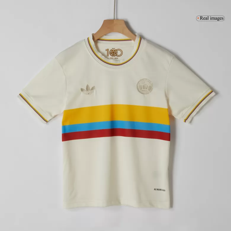 Colombia Soccer Jersey Kit 2024 Kids(Jersey+Shorts) - 100th Anniversary - gojersey