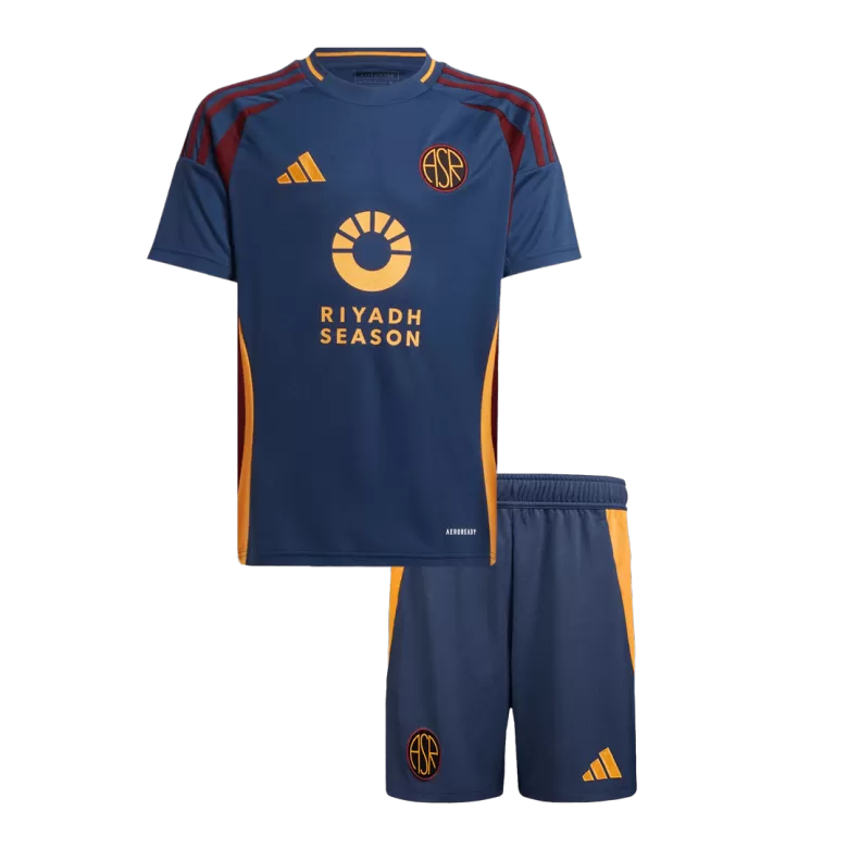 Roma Third Away Soccer Jersey Kit 2024/25 Kids(Jersey+Shorts) - gojersey