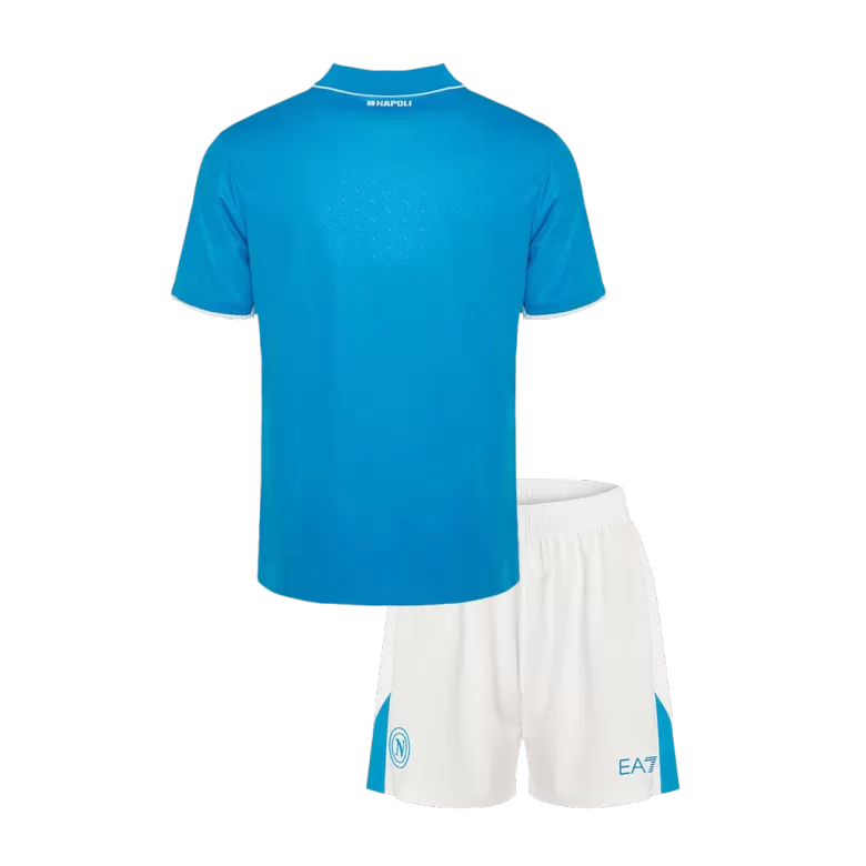 Napoli Home Soccer Jersey Kit 2024/25 Kids(Jersey+Shorts) - gojersey