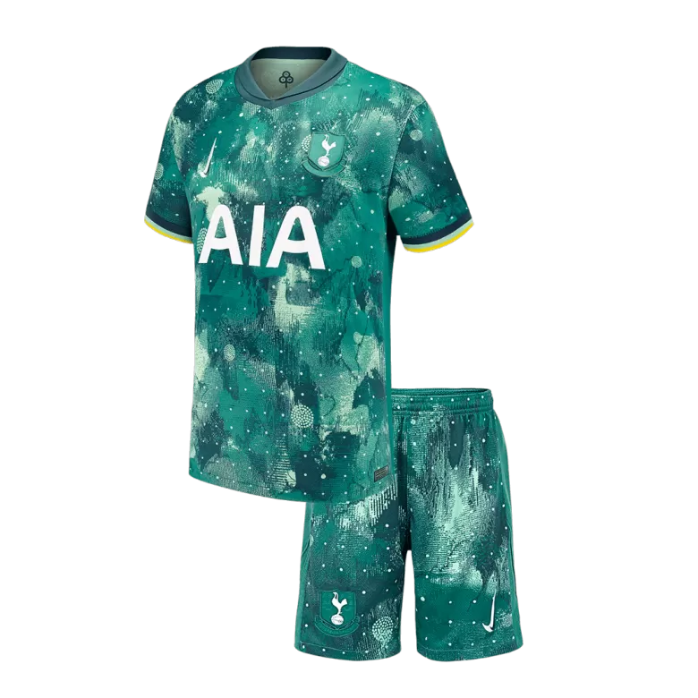 Tottenham Hotspur Third Away Soccer Jersey Kit 2024/25 Kids(Jersey+Shorts) - gojersey