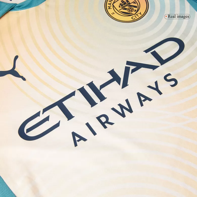 Manchester City HAALAND #9 Fourth Away Soccer Jersey Authentic 2024/25- Definitely City (UCL Edition) - gojersey