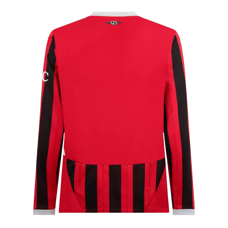 AC Milan Long Sleeve Home Soccer Jersey 2024/25 - gojersey