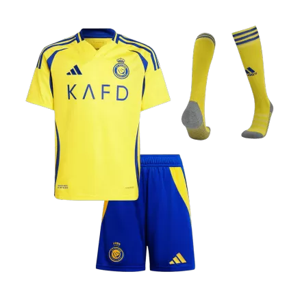 Al Nassr Home Soccer Jersey Kit 2024/25 Kids(Jersey+Shorts+Socks) - gojersey