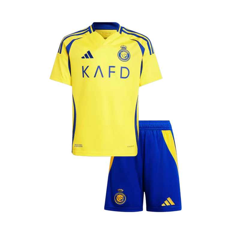 Al Nassr Home Soccer Jersey Kit 2024/25 Kids(Jersey+Shorts) - gojersey