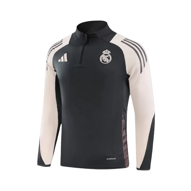 Kid's Real Madrid Zipper Sweatshirt Kit(Top+Pants) 2024/25 - gojersey