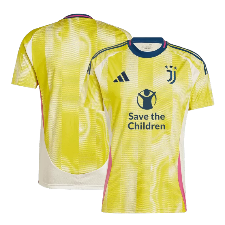 Juventus Away Soccer Jersey 2024/25- Save The Children Sponsor - gojersey