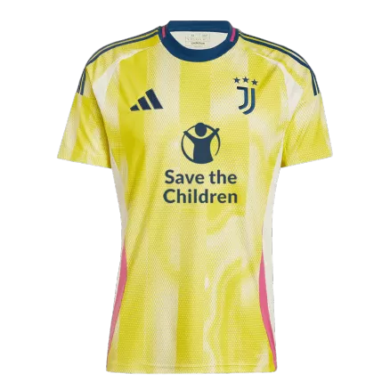 Juventus Away Soccer Jersey 2024/25- Save The Children Sponsor - gojersey