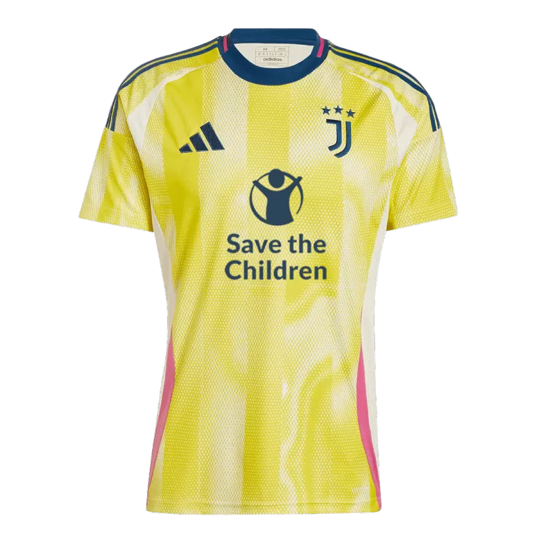 Juventus Away Soccer Jersey 2024/25- Save The Children Sponsor - gojersey