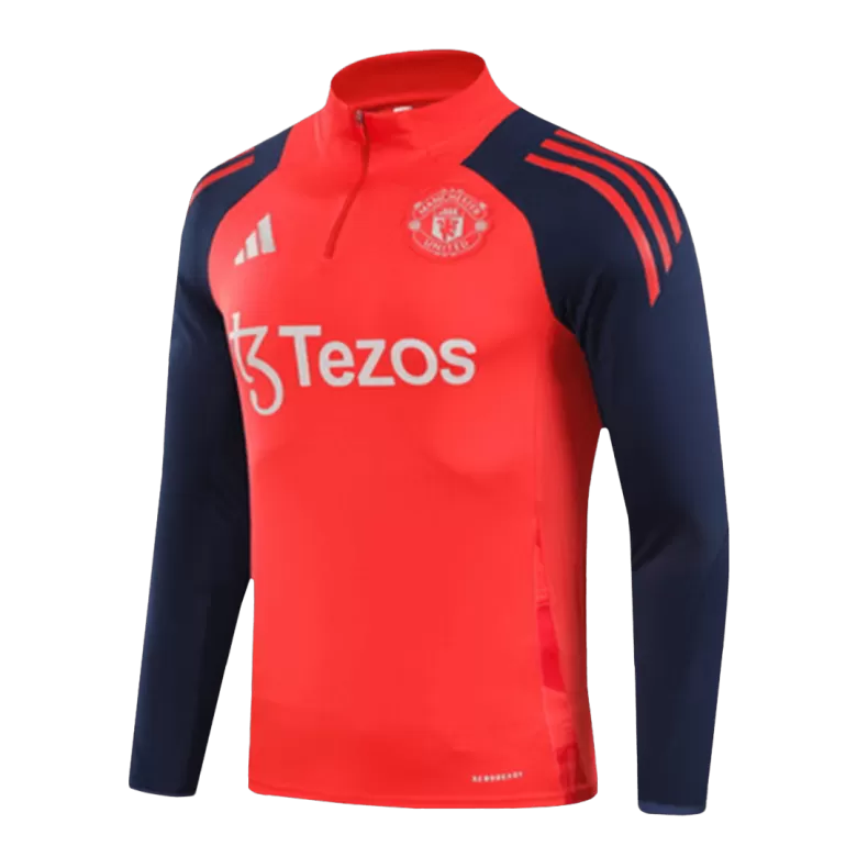 Manchester United Sweatshirt Kit 2024/25 - Red (Top+Pants) - gojersey