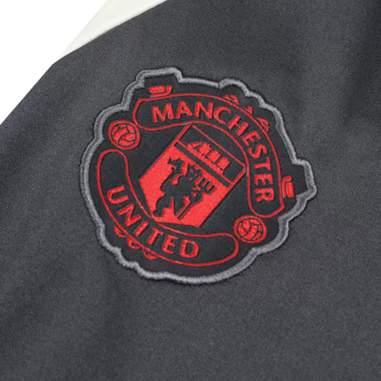 Manchester United Sweatshirt Kit 2024/25 - Gray (Top+Pants) - gojersey