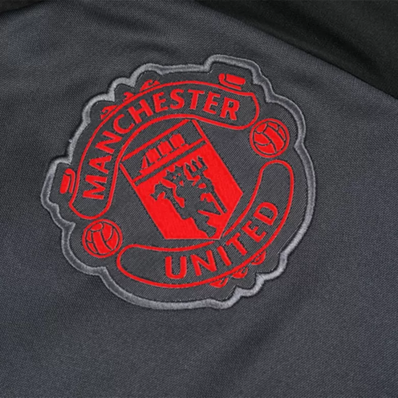 Manchester United Sweatshirt Kit 2024/25 - Gray (Top+Pants) - gojersey