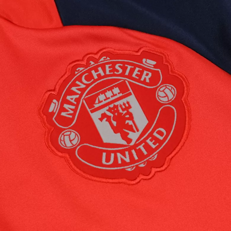 Manchester United Sweatshirt Kit 2024/25 - Red (Top+Pants) - gojersey