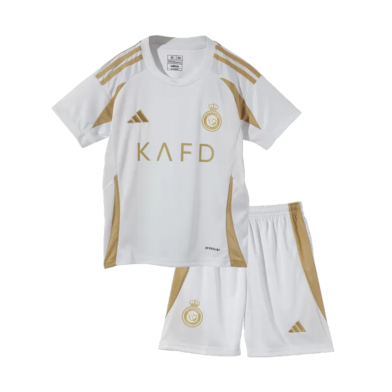 Al Nassr RONALDO #7 Third Away Soccer Jersey Kit 2024/25 Kids(Jersey+Shorts) - ACL - gojersey