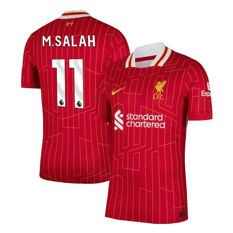 Liverpool M.SALAH #11 Home Soccer Jersey Authentic 2024/25 - gojersey