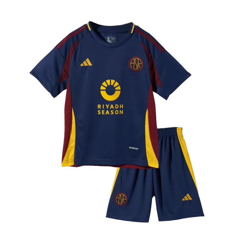 Roma Third Away Soccer Jersey Kit 2024/25 Kids(Jersey+Shorts) - gojersey