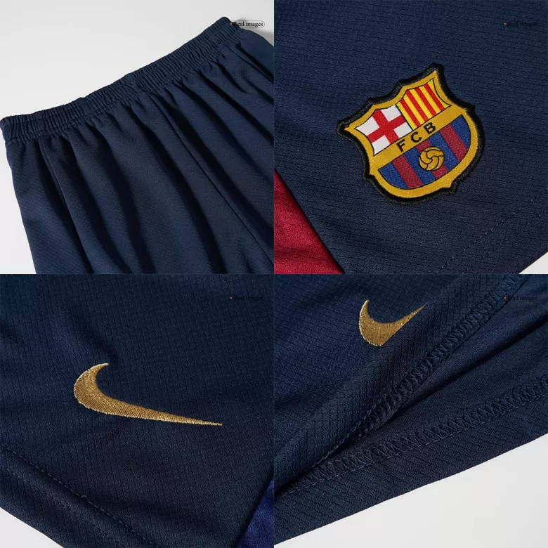 Barcelona Home Soccer Jersey Kit 2024/25 Kids(Jersey+Shorts) - COLDPLAY - gojersey