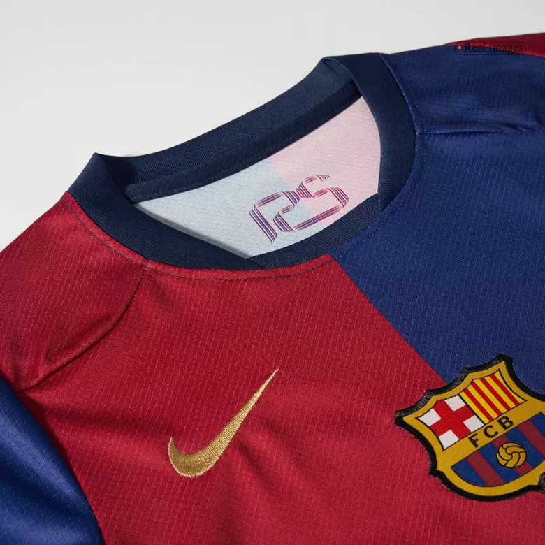 Barcelona Home Soccer Jersey Kit 2024/25 Kids(Jersey+Shorts) - COLDPLAY - gojersey