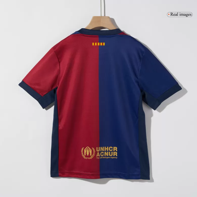 Barcelona Home Soccer Jersey Kit 2024/25 Kids(Jersey+Shorts) - COLDPLAY - gojersey