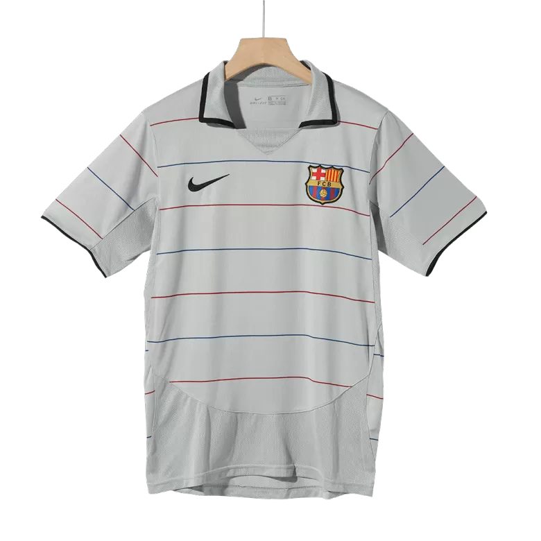 Barcelona Away Soccer Jersey Retro 2003/04 - gojersey