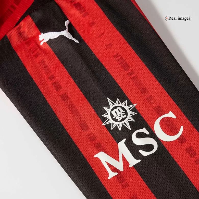 AC Milan Long Sleeve Home Soccer Jersey 2024/25 - gojersey