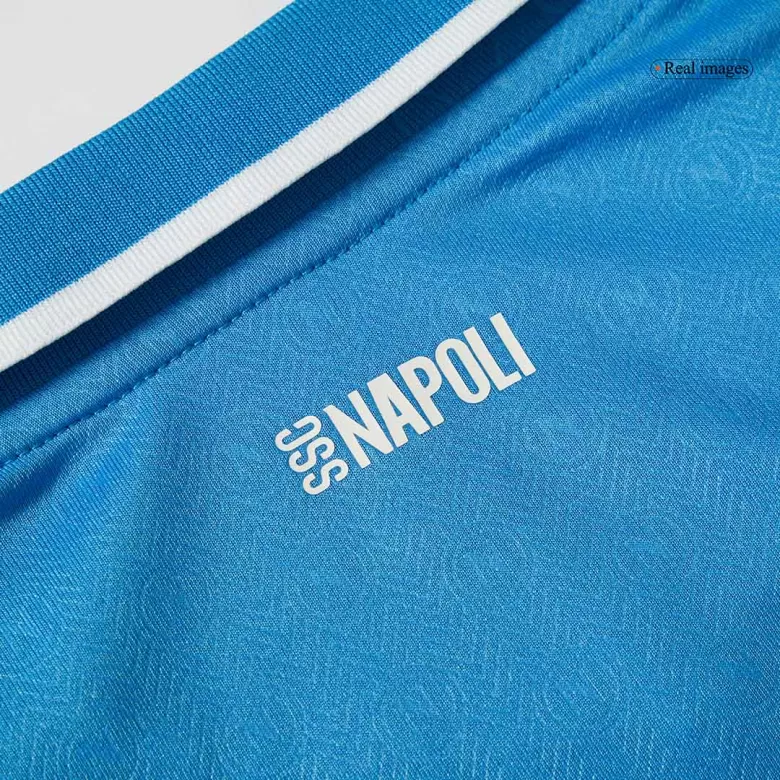 Napoli Home Soccer Jersey Kit 2024/25 Kids(Jersey+Shorts) - gojersey