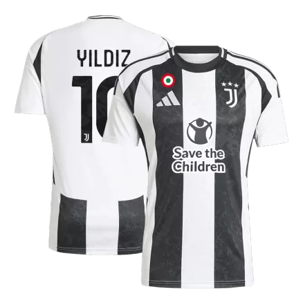 Juventus YILDIZ #10 Home Soccer Jersey 2024/25 - Save The Children Sponsor  - gojersey