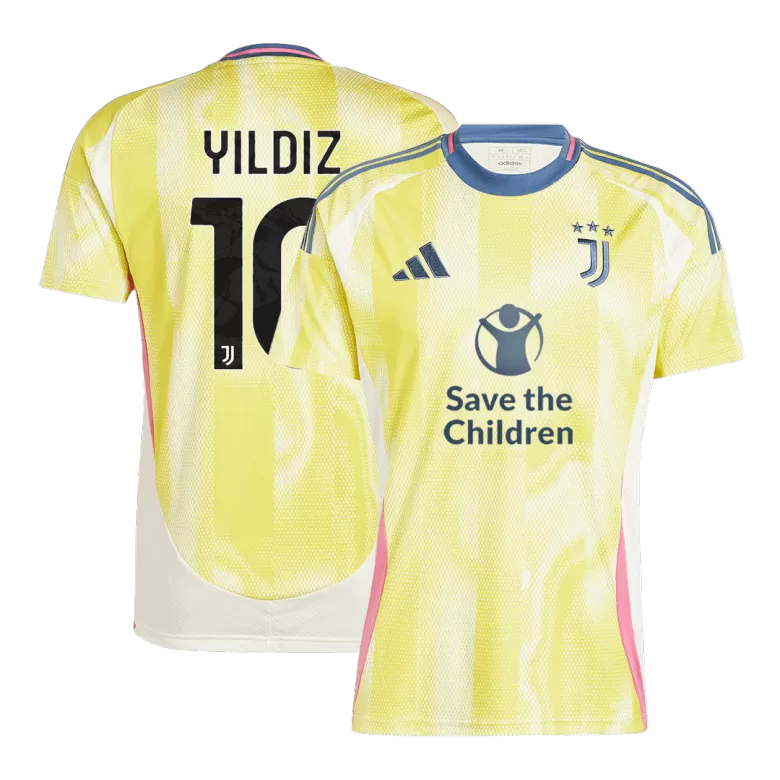 Juventus YILDIZ #10 Away Soccer Jersey 2024/25 - Save The Children Sponsor  - gojersey