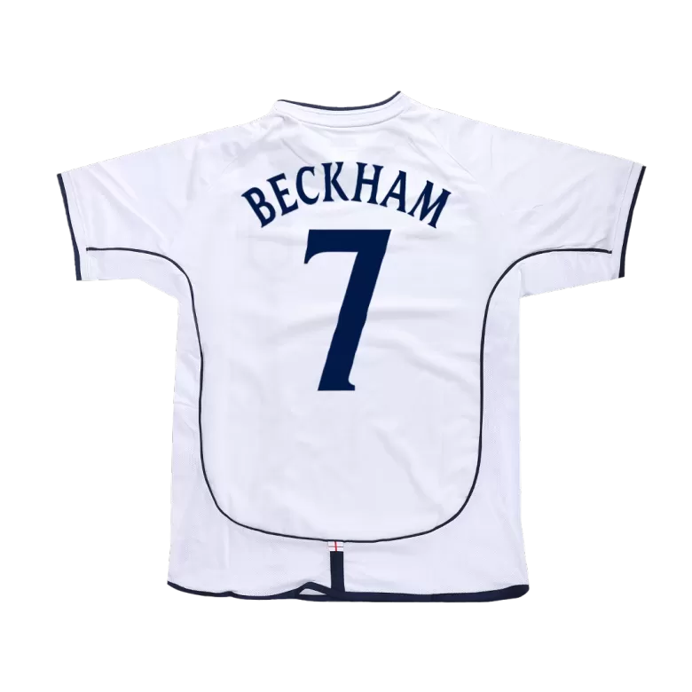 England BECKHAM #7 Home Soccer Jersey Retro 2002 - gojersey