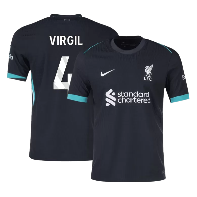 Liverpool VIRGIL #4 Away Soccer Jersey Authentic 2024/25 - gojersey