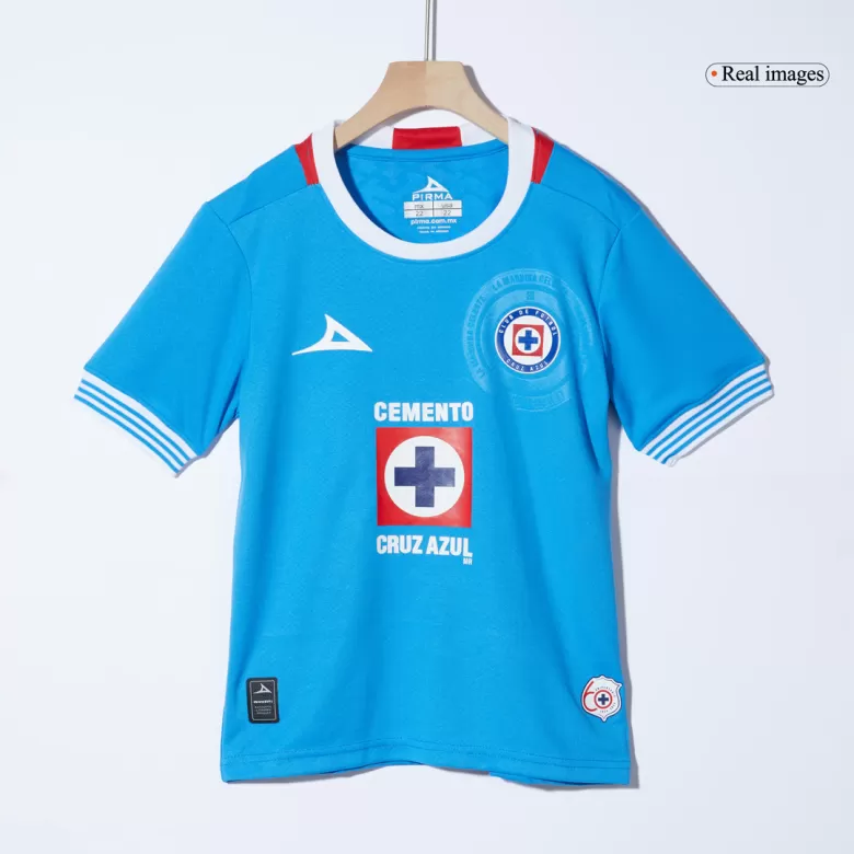 Cruz Azul Home Soccer Jersey Kit 2024/25 Kids(Jersey+Shorts) - gojersey