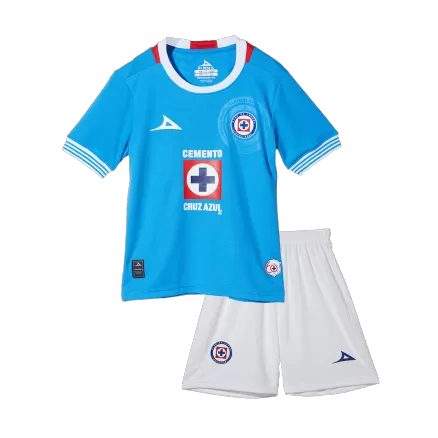 Cruz Azul Home Soccer Jersey Kit 2024/25 Kids(Jersey+Shorts) - gojersey