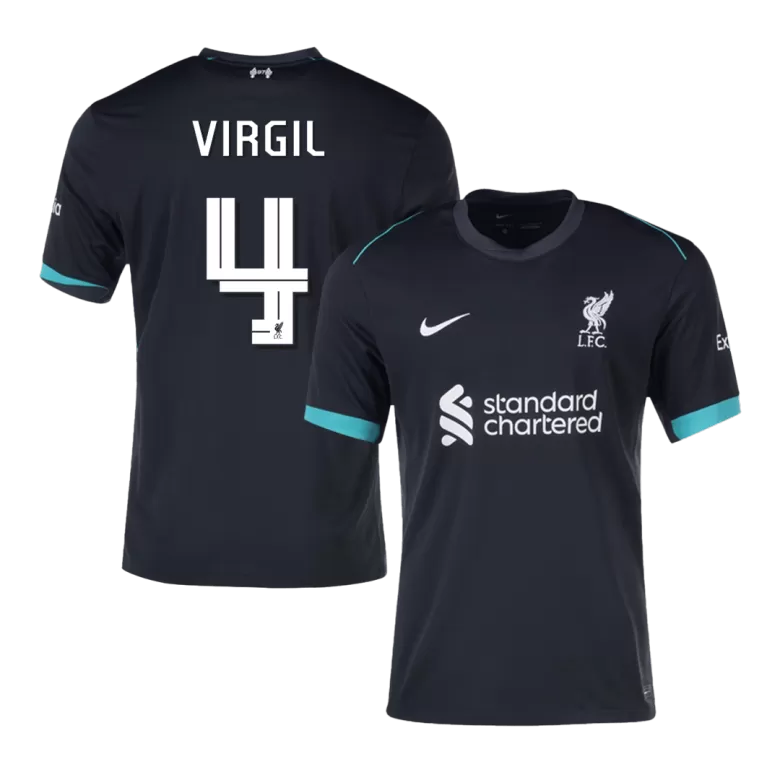 Liverpool VIRGIL #4 Away Soccer Jersey 2024/25 - UCL Edition - gojersey