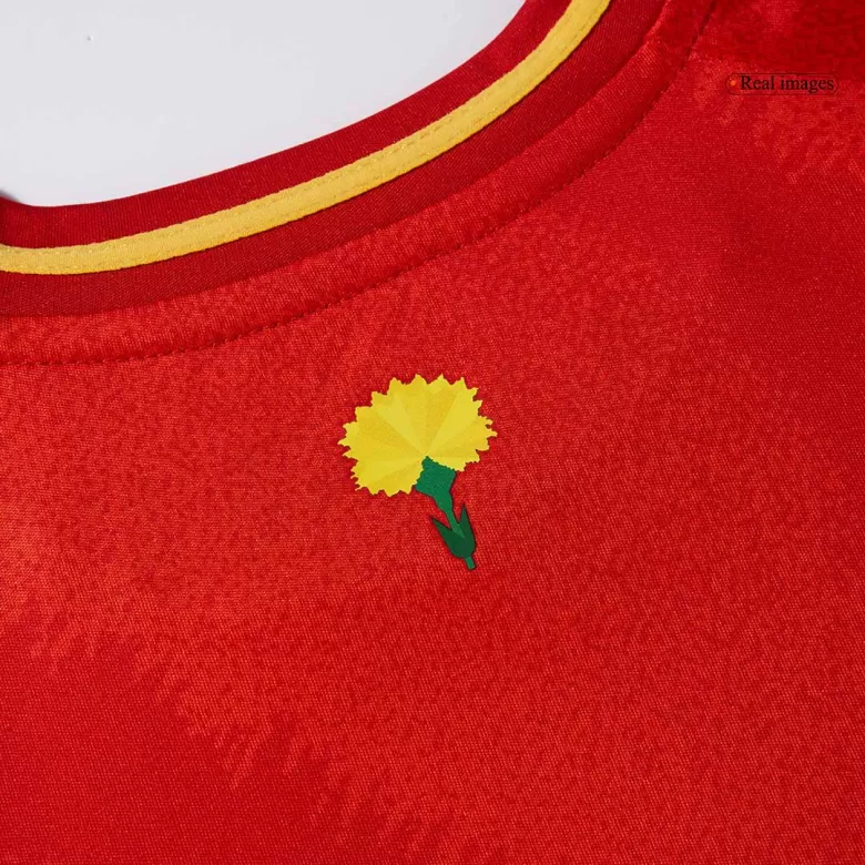 Spain Home Jersey Kit EURO 2024 Kids(Jersey+Shorts) - gojersey