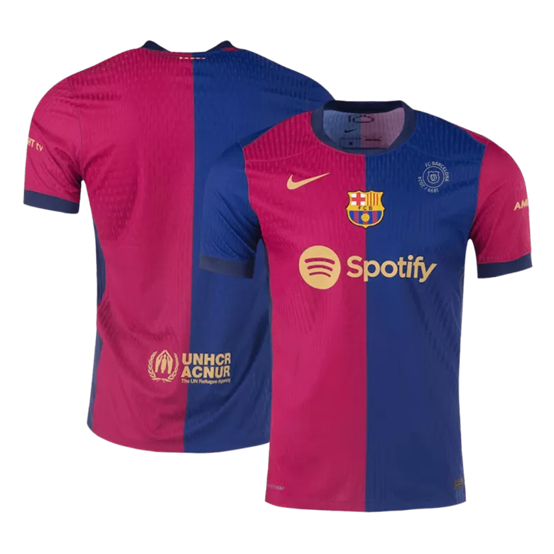 Barcelona Home Soccer Jersey Authentic 2024/25- 125th Anniversary - gojersey