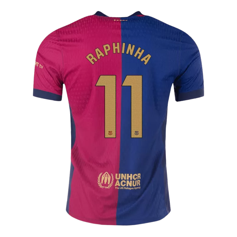 Barcelona RAPHINHA #11 Home Soccer Jersey Authentic 2024/25 - gojersey