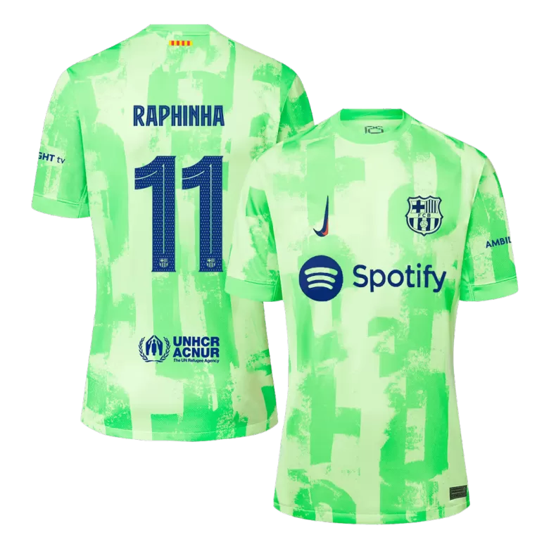 Barcelona RAPHINHA #11 Third Away Jersey 2024/25 - UCL Edition - gojersey