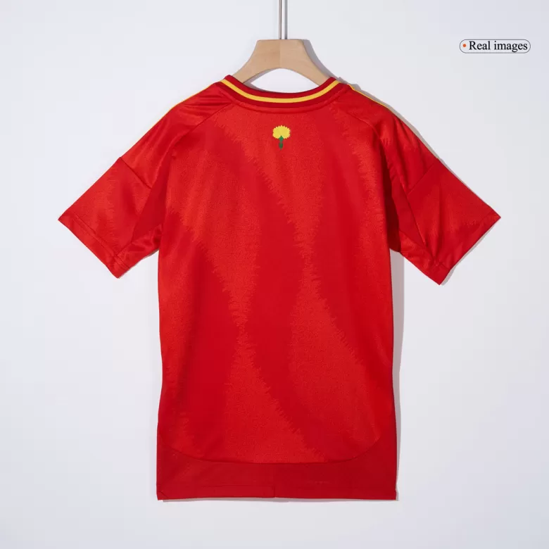 Spain Home Jersey Kit EURO 2024 Kids(Jersey+Shorts) - gojersey