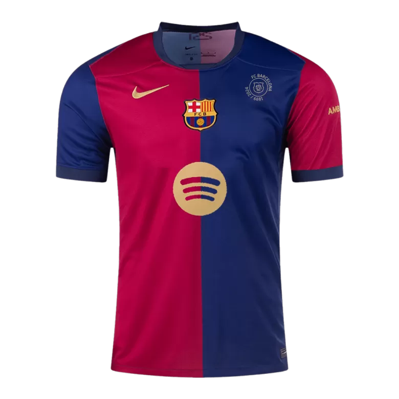 Barcelona Home Jersey 2024/25 - 125th Anniversary(Spotify Logo Without Text) - gojersey